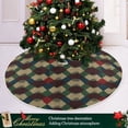 thumbnail image 3 of Yayeee Christmas Tree Skirt 35 inches for Xmas Tree Holiday Party Decoration, Green Tartan Pattern, 3 of 6