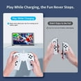 thumbnail image 2 of Switch Joy-Con Charging Grip Compatible with OLED Model, V-Shaped Switch Joy-Con Controller Charger with Indicators, Charge While Playing, Black, 2 of 16