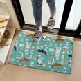 thumbnail image 2 of Husky and Coffee Door Rugs,Washable Non Slip Door Mats Indoor,Decorative Door Mats,Entry Mat Indoor for Entrance,Bedroom,Kitchen,Bathroom,16"x24", 2 of 6