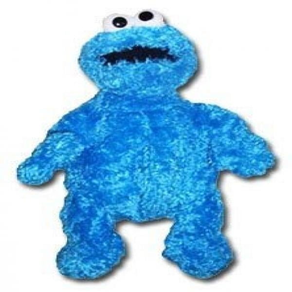 cookie monster toy with backpack