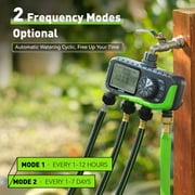RainPoint Garden Hose Timer, 4 Outlets Water Timer Programmable Sprinkler Timed Watering Controller System Faucet Timer for Lawn Yard