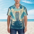 thumbnail image 2 of Fotbe Sunshine Cute Winged Cat Hawaiian Shirt for Men Unisex Summer Beach Casual Short Sleeve Cotton Linen Button Down Shirts-3X-Large, 2 of 5