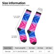 thumbnail image 3 of Bisexual Pride Flag Knee High Socks for Women Long Leg Warmers Socks, 3 of 7