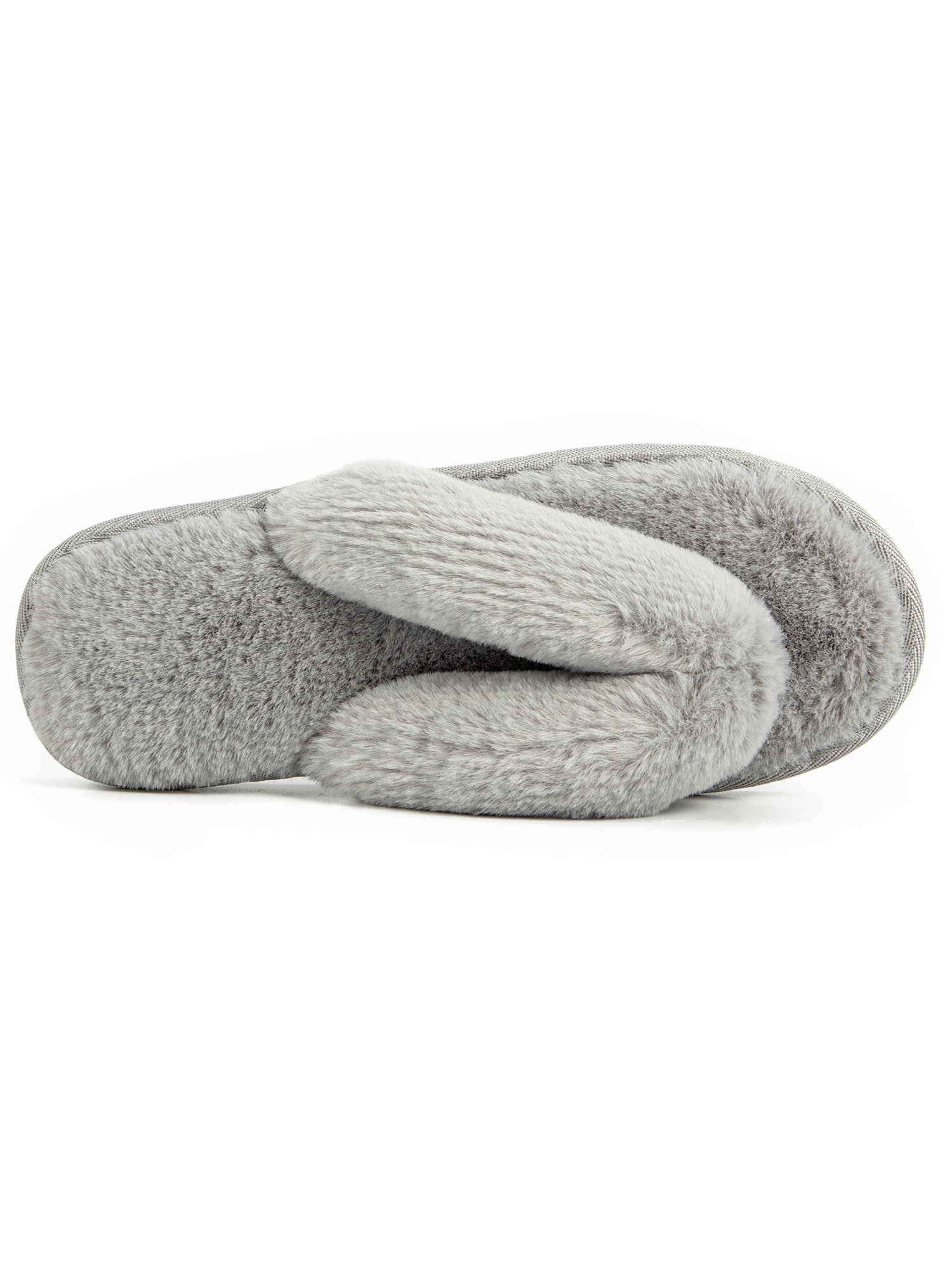 fuzzy flip flop house slippers