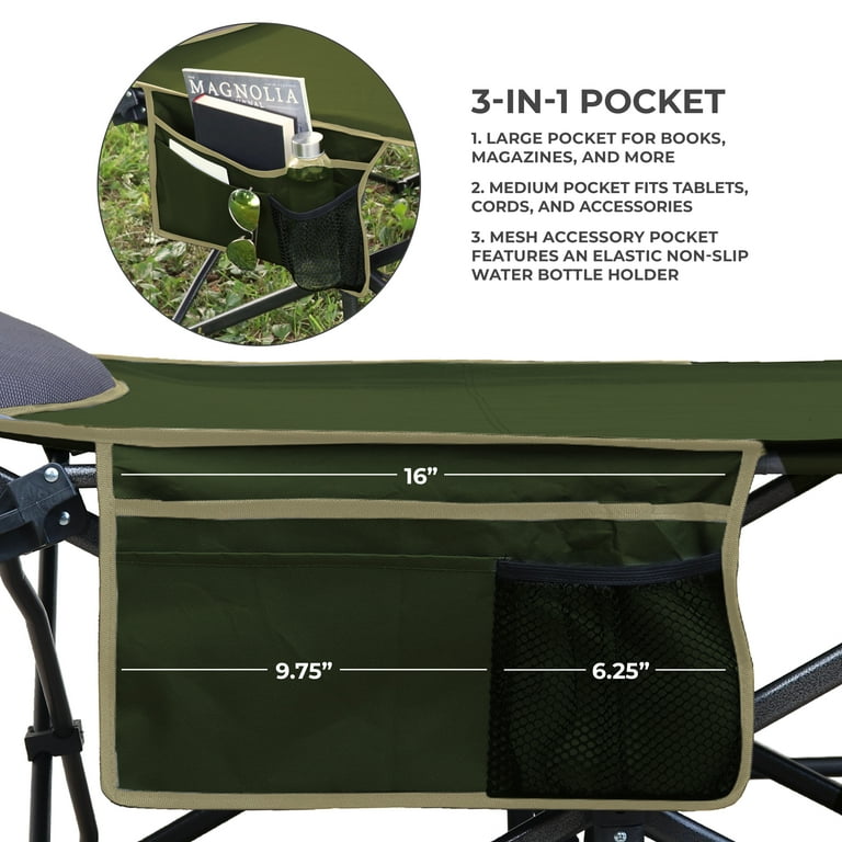 Big and Tall Deluxe Folding Camp Cot with Built in Pillow Walmart