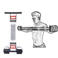 thumbnail image 5 of KAKOWELY Leg Training Equipment Multifunctional Rally Useful Muscles Strengthen Exerciser Physical Ergonomic Handle Pull Rope Leg Pratical Training Fitness Equipment (Chrome of Spring), 5 of 5