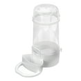 thumbnail image 1 of Alimentador automático de semillas para pájaros, comederos automáticos transparentes de 415ML con soporte para mascotas, 5 uds., 1 of 12