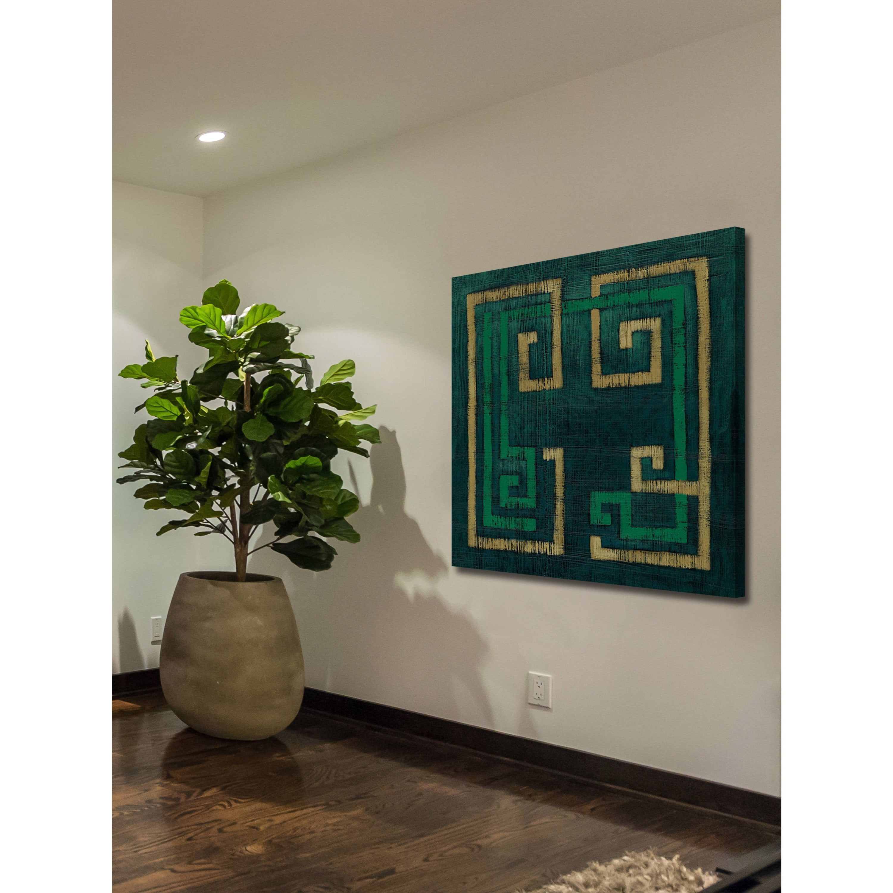 Marmont Hill "Emerald Diversion II" Painting Print on Wrapped Canvas