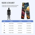 thumbnail image 2 of Salouo Sunset Floral Fantasy Landscape Print Pajama Pants for Men, Lounge Pants Elastic Waistband Casual Men's sleepwear Loungewear Sleep Pajama Pant -Small, 2 of 7