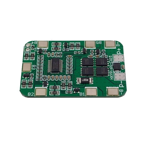 1 x 6S 25.2V 20A BMS Lithium Battery Board-green