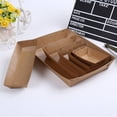 thumbnail image 2 of TELOLY 5Pcs Pizza Pan,Kraft Paper Material Pizza Stone for Oven,Disposable Boat Boxes Pizza Pan for Oven,20*15*45CM, 2 of 3
