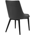 thumbnail image 5 of Modern Contemporary Urban Design Kitchen Room Dining Side Chair, Black, Faux Leather Wood, 5 of 5