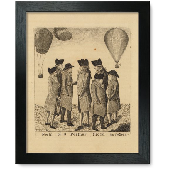 Framed Print: Fowls Of A Feather Flock Together, 1785