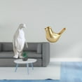 thumbnail image 2 of Escultura de pingüino,Escultura de pingüino para decoración nórdica del hogar,Adorno de mesa con estatua de animal,artesanía para decoración de dormitorio,Figura de pájaros,Figura de, 2 of 8