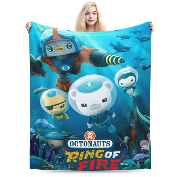 The Octonauts Bed Blanket Air Conditioner Quilt Ultra Soft Flannel Blanket All Season Fuzzy Blanket Reversible Fluffy Plush Blanket 40"X30"