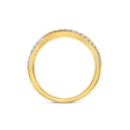 thumbnail image 4 of FB Jewels 14kt Yellow Gold Womens Round Diamond Alternating Anniversary Ring 1/4 Cttw, 4 of 4