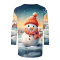 thumbnail image 5 of GA WEIHUA Clearance Sales,Ugly Christmas Tshirts Shirt for Women Plus Size Graphic T-Shirts 3/4 Sleeve Casual Tops Basic Tunic Blouse Boho Tops for Women(Multicolor,3X-Large), 5 of 5