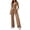 08# Khaki, variant on 2 Piece Sets for Women Summer 2026 Spring Lounge Set Matching V Neck Tops Wide Leg Pants Airport Travel Outfits Beige S