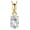 2-Yellow Gold Plated-1CT-Moissanite, variant on Oval Cut 1ct 2ct Moissanite Solitaire Pendant Necklace for Women, Simulated Diamond 925 Sterling Silver 14k White Gold Plated Necklaces for Her VVS D-F, 18 Inch Box chain