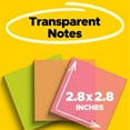 thumbnail image 2 of Post-it® Transparent Notes 600-3COL, 2-7/8 in x 2-7/8 in (73 mm x 73 mm), 2 of 2