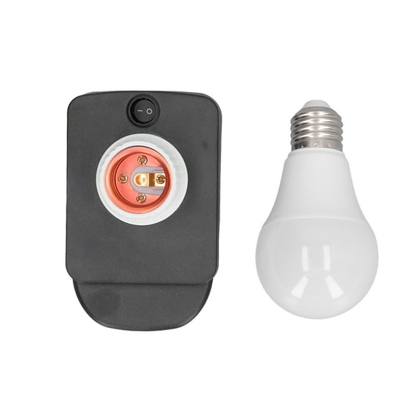 Bombilla LED Bling Bling con adaptador de Batería 700LM 7W E27 Lámpara inalámbrica portátil de trabajo 12-60V