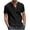 Black, variant on fartey Casual Cotton Linen Shirts for Men Roomy Comfy Stand Collar Tops Breathable Fitted Button Down Summer Tshirt Lightweight Soft Short Sleeve Hawaiian Beach Top