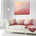 thumbnail image 2 of Designart Sunrise over Rows of Tulips - Landscape Printed Throw Pillow - 18x18, 2 of 4