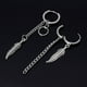thumbnail image 4 of Pendientes colgantes de cadena con borlas que no combinan con plumas clásicas, pendientes Kpop de ídolos coreanos lin, 4 of 5