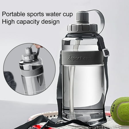 

UDIYO 2000ml Fitness Water Cup Integral Cover Sealed High Capacity Food Grade Refill Water 2 Liter Fitness Water Bottle for Sports
