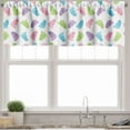 thumbnail image 3 of Ambesonne Cartoon Valance & Curtain, Footprints Pattern Artwork, 55"x36", Multicolor, 3 of 6