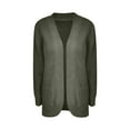 thumbnail image 4 of Womens Winter Cardigan Usmixi Sweater Cardigan for Women Casual Solid Loose Long Sleeve Pocket Outwear Tops Cozy Knitted Open Front Sweater Coats 2023 Coats, 4 of 5