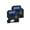 Black on Blue, variant on D1 12mm Label Tape Replacement Compatible with Label Maker Works with LabelManager 160 210D 280 360D 420P PnP
