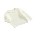 thumbnail image 2 of Nouveau-né Garçon Fille Pull en Tricot Torsadé Manches Longues Col Rond, 2 of 7