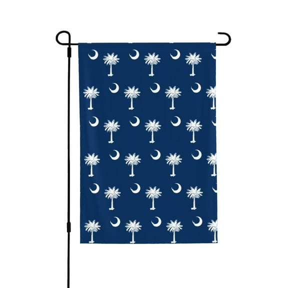 South Carolina Flag Garden Flag 28x40 Double Sided Large Stained House Yard Flag For Outside Porch Lawn Decor