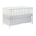 thumbnail image 3 of Suite Bebe Palmer 3-in-1 Convertible Island Crib, New Zealand Pinewood Crib With 3 Mattress Height Adjustment, Easy to Assemble, Non-Toxic Finish, White, 3 of 9