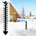 thumbnail image 4 of JASKFLY Snow Ruler 24 Inch Metal Snow Gauge for Outdoor Christmas Holiday Decoration with Snowflake Design,Home Decor|Iron,B, 4 of 9