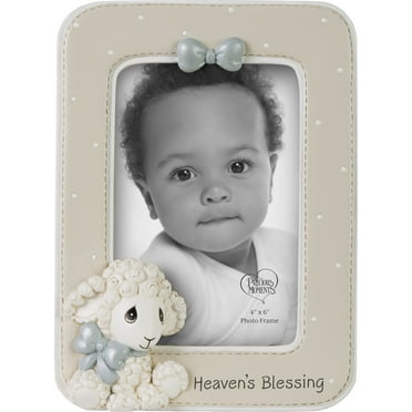 Precious Moments Heaven’s Blessing Lamb Photo Frame, Holds 4x6 Photo, Count 1