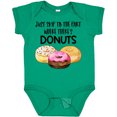 thumbnail image 3 of Inktastic Just Skip to the Part Where There's Donuts Boys or Girls Baby Bodysuit, 3 of 5