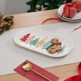 thumbnail image 3 of Holiday Time Ceramics Multi Color Trees Platter, 3 of 5