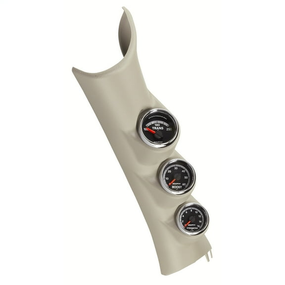 AutoMeter 7089 Gen 4 Dodge Factory Match Triple Pillar Gauge Kit Fits select: 2014 RAM 1500 ST, 2015-2017 RAM 1500 SLT