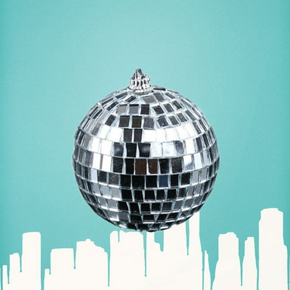 HOMEMAXS Disco Ball Decor Disco Party Mirror Ball Size 4 Silver