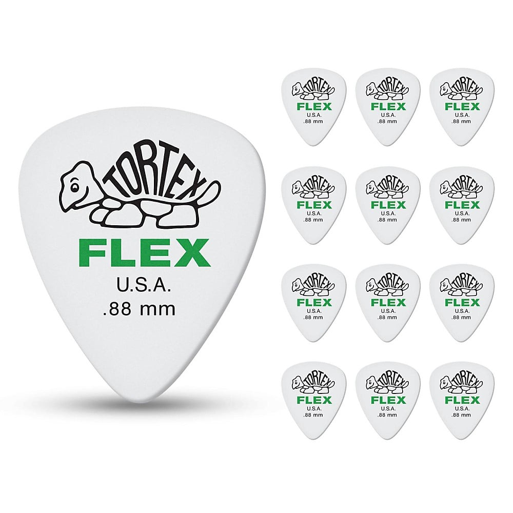Dunlop 428 Tortex Flex Standard Guitar Picks 72 Pack .88mm