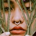 thumbnail image 4 of Anillos de la nariz Septum aro de acero inoxidable de imitación Labio Oreja Nariz Septum Anillo No Piercing Clip en la nariz Anillos Body Piercing Joyería, 4 of 6