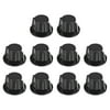 Plastic Potentiometer Rotary Knob, 6mm Insert Shaft 18.5x30mm Black ,10pcs