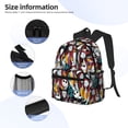 thumbnail image 3 of Goofa The Nightmare Before Christmas Pattern Casual Backpack – School Backpack Lightweight & Ergonomic Design, Water-Resistant, Spacious & Comfortable, Travel, 3 of 6