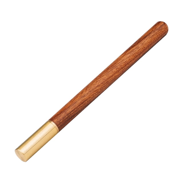 Graflsoa Compact Woodworking Marking Pen with Replaceable Blade - Brass & Wood Design for Precision DIY and Crafting