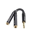thumbnail image 4 of Cable Matters, paquete de 2 unidades, cable divisor de 1/4, TS macho a 2X TS hembra, 4 of 7