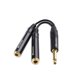 thumbnail image 4 of Cable Matters, paquete de 2 unidades, cable divisor de 1/4, TS macho a 2X TS hembra, 4 of 7