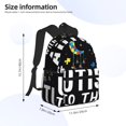 thumbnail image 4 of Picia I Love With Autism To The Moon And Back Large Capacity Backpack Classic Style Backpack Casual Backpack Water-Resistant School Work Travel Outdoor Backpack, 4 of 8