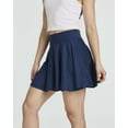 thumbnail image 4 of Real Essentials 4 Pack: Women's Soft Casual Pleated Mini Skirt - Skater A-Line Flowy Skirts (Available In Plus Size), 4 of 6
